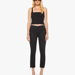 MOTHER Women's Insider Crop Step Fray Jeans